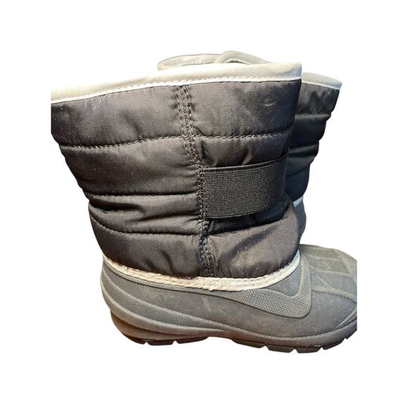 Cat & Jack Snow Boots Toddler Little Boy Girl‎ 7 Black & Grey Waterproof - Picture 8 of 9